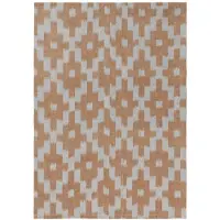 Ferm Living Geschirrtuch Ikat Mist Blue/Terracotta - 70 x 50 cm