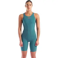 Arena Powerskin Impulso Jade Aura Damen Offener Rücken Ltd Ed - Biscay Bay - Cherry - 38