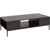 Mendler TV-Rack MCW-O39, TV-Board Fernsehtisch Lowboard TV-Schrank Ablage Fächer, Melamin MDF 39x120x60cm Holzoptik schwarz