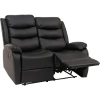 Mendler 2er Kinosessel MCW-O62, Relaxsessel Fernsehsessel mit Armlehne, Liegefunktion Kunstleder schwarz