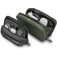 OrbitKey - 2-in-1 Tech Accessory Pouch - Elektronik Organizer Tasche Olive