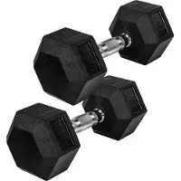 Movit Hexagon Rubber Hantel 12,5kg 2er Set