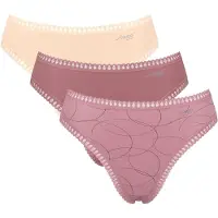 Sloggi Slip "GO Crush High leg C3P" 3er Pack, mit Spitzendetails