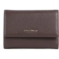 Coccinelle Portemonnaie - Metallic Soft - Gr. unisize - in Braun - für Damen