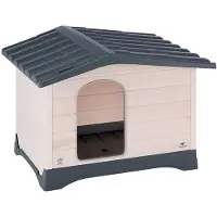 Ferplast Lodge 90 88x72x66 Cm Hundehütte Aus Kunstharz/holz Für Draußen