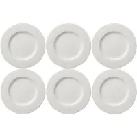 Villeroy & Boch Speiseteller "Speiseteller Manufacture Rock ø 27.0 cm 6er Set weiß"
