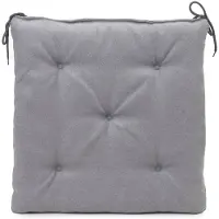 Gozze Sitzauflage "Darco Uni", 1 Stück, Maße: 40 x 40 x 4 cm, mit Füllung, mit Bindebändern