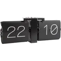 Karlsson - Flip Clock No Case - Schwarz - 36x8,5x14cm