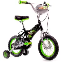 Stitch Kinderfahrrad 12 Zoll (Star Wars, Schwarz/Grün)