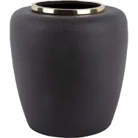 Present Time texturierte metallvase dex