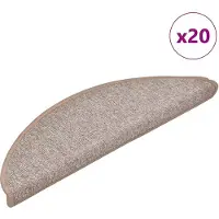 vidaXL Stufenmatten 20 Stk. Hellbraun 56x17x3 cm