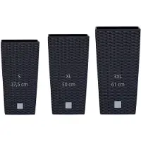 Wellhome Rato 11.4x26.6x49l Set S Blumentopf 3 Einheiten