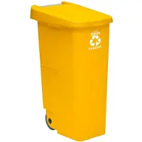 Wellhome Recyclingbehälter Mit Rädern 110l