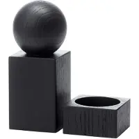 Applicata - Twist Salz- und Pfeffer-Set, Eiche schwarz gebeizt