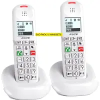 Alcatel Schnurloses telefon duo dect weiß XL685DUOBLANC