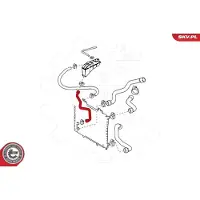 ESEN SKV Kühlerschlauch Wasserschlauch für OPEL Astra H Caravan (A04) 24SKV236