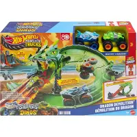 Hot Wheels Monster Trucks: Haie Vsdinos-drachenzerstörung