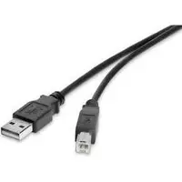 Renkforce CONRAD USB 2.0 Anschlusskabel [1x USB 2.0 Stecker A - 1x USB 2.0 Stecker B] 0.3 m Schwarz