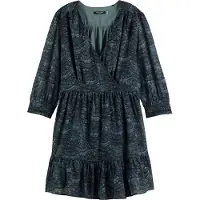 Scotch & Soda Damen Kleider Wrap Mini Dress - Groen - Größe 36