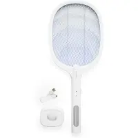 InnovaGoods 2-in-1 wiederaufladbares Racket zum Insektenvernichten mit UV-Licht Elecfly