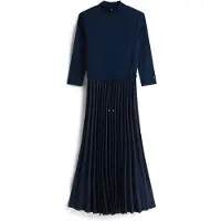 Tommy Hilfiger Kleid für den Alltag WW0WW46138 Dunkelblau Slim Fit