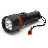 Velamp LED Gummi-Taschenlampe, 3 LEDs, wasserdicht, mit Handschlaufe, inklusive Batterien