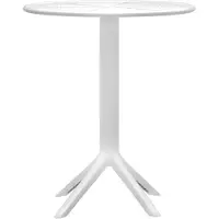 CLP Tisch Lacota Ø 60 cm wetterfest und UV-beständig weiß