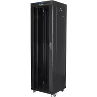 Lanberg FF01-6642-12BL, Freistehendes Gestell, 42U, 800 kg, 90 kg, Schwarz