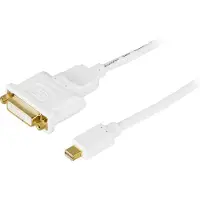 Deltaco Kbl Mini DisplayPort till DVI-I 20-pin ha-24-pin ho 1m vit