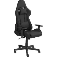 Beliani Bürostuhl Schwarz Sotffbezug Höhenverstellbar Drehbar Verstellbare Armlehnen Wippmechanismus Regulierbare Rückenlehne Modern Gaming Stuhl