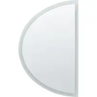 Beliani Hängespiegel LED ø 78 cm Modern Wand Spiegel Badezimmer Wandmontage Make-up Schlafzimmer