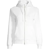 Gant für Damen. 4202588 Kapuzenpullover mit Reißverschluss Tonal Shield gebrochenes Weiß (S), Lässig, Baumwolle