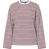 Pieces Langarmshirt "PCSADIE LS TOP JRS NOOS" Baumwollmischung, oversize