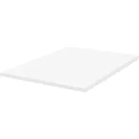 Beliani Matratzentopper Weiß PolyurethanSchaum 160 x 200 cm Polyester Bezug Komfort Schaumtopper