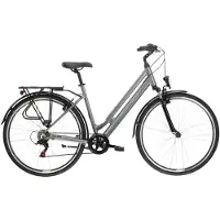 KROSS Cityrad "Citybike Sentio 1.0 grau 6 Gänge" 6 Gang Shimano TOURNEY TZ500 Schaltwerk Kettenschaltung