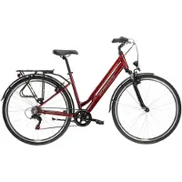 KROSS Cityrad "Citybike Sentio 1.0 rot 6 Gänge" 6 Gang Shimano TOURNEY TZ500 Schaltwerk Kettenschaltung