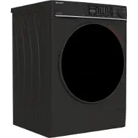 Sharp ES-MNFL814CMA-DE Waschmaschine Frontlader 8 kg, Energieeffizienzklasse A, 1400 U/min, Inverter Motor, AquaStop, Dampffunktion, MicroFiber-Filter, LED Touch Display – Mattschwarz