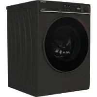 Sharp ES-WNFB214CMDA-DE Waschmaschine (12 kg, EEK A-20%, 1400 U/min.), (WiFi, Inverter Motor, Dampf, AquaStop), Mattschwarz