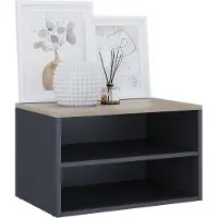 Vicco Kommode Betti, 60 x 36 cm mit 2 Fächern, Anthrazit/Sonoma