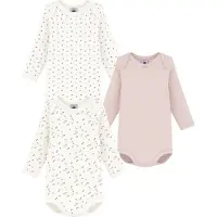 Petit Bateau 3er-Set: Bodys in Rosa/ Weiß - 74
