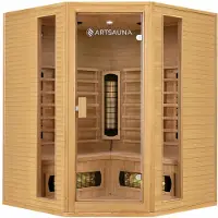 FinnTherm Infrarotkabine/Wärmekabine Nyborg E150V mit Vollspektrumstrahlern