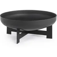 Bizzotto Feuerschale Caldo aus hitzebeständigem Stahl, modern pulverbeschichtet, schwarz, Ø 50 cm