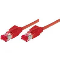 Tecline Industrie-Patchkabel S/FTP, PiMF, CAT.6A EIA/TIA, Class EA, rot, 20,0 m Ölbeständiges Spezialkabel f
