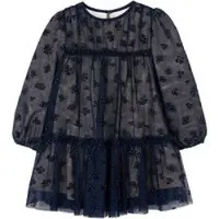 Mayoral Elegantes Kleid 4919 Dunkelblau Regular Fit