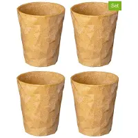 Koziol Becher Bio-Circulair Club S 2.0 Nature Wood 250 ml (4-Stück)