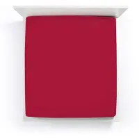 Bella Donna Topper Spannbetttuch La Piccola 160x200 cm | carminrot - rot