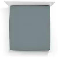 Bella Donna Topper Spannbetttuch La Piccola 160x210 - 160x220 cm | zement - grau