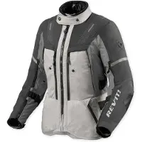 REV'IT! Revit Sand 5 H2O wasserdichte Damen Motorrad Textiljacke, silber/anthrazit, 38