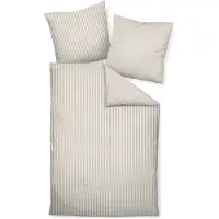Janine Design Edelflanell Bettwäsche-Garnitur Chinchilla S 78060 Farbe naturell-37 Größe 155x220 + 80x80cm