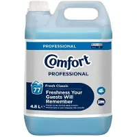 Diversey Comfort Weichspüler Professional Fresh Classic, langanhaltende Frische, 4,8 Liter, 77 Waschladungen